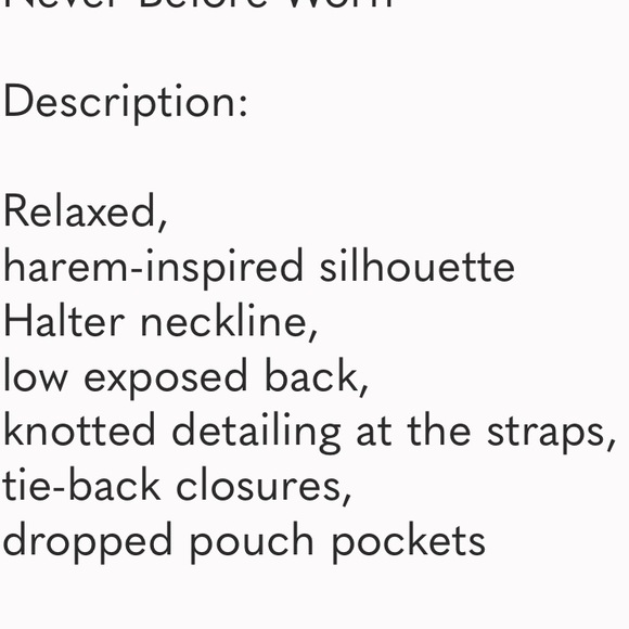 Free People Free-est Knot It Up Low Back Jumpsuit Halter Bohemian Gauze Yellow - Picture 5 of 12